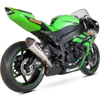 Image of RKA85SEO - Scorpion Serket Taper Stainless Oval Exhaust - Kawasaki ZX-6R 2009 - 2012