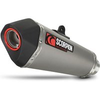 Scorpion Serket Taper Satin Titanium Oval Exhaust - Suzuki GSXR 1000 K9- 2009 - 2011