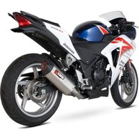 Image of RHA152SEO - Scorpion Serket Stainless Oval Exhaust - Honda CBR 250 R 2011 - 2016