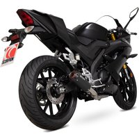 Image of PYA113SYSBCER - Scorpion Red Power Black Ceramic Exhaust - Yamaha YZF R125/R15 Full System - 2019