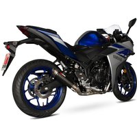 Image of YA1001SYSCEM - Scorpion RP-1 GP Carbon Fibre Exhaust - Yamaha YZF R3/R25 Full System - 2014 - 2019