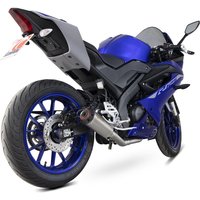 Image of PYA115SYSSEO - Scorpion Red Power Stainless Steel Exhaust - Yamaha YZF R 125 2021