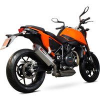 Image of RKT79SEO - Scorpion Serket Parallel Stainless Oval Exhaust - KTM Duke 690 2012 - 2016