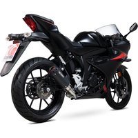 Image of PSI121BCER - Scorpion Red Power Full System Black Ceramic Exhaust - Suzuki GSX-R 125 2017 - 2020