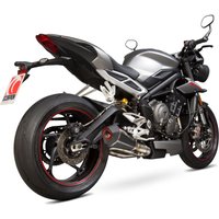 Image of RTR87CEO - Scorpion Serket Taper Carbon Fibre Exhaust - Triumph Street Triple 765 S/R/RS - 2017 - 2019