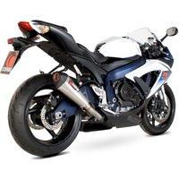 Image of RSI102SEO - Scorpion Serket Taper Stainless Oval Exhaust - Suzuki GSXR750 K8-10 2008 - 2010