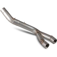 Image of YA100CR - Scorpion Decat Pipe Stainless - Yamaha YZF 1000 R1 & R1M 2015 - 2018