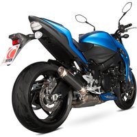 Image of SI1009CEM - Scorpion RP-1 GP Carbon Round Exhaust - Suzuki GSX-S1000 inc FA 2015 - 2018