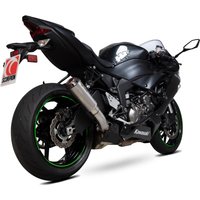 Image of PKA129SEO - Scorpion Red Power Stainless Steel Exhaust - Kawasaki Ninja ZX-6R 2019 - 2020