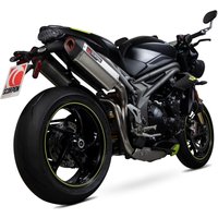 Image of RTR88SEO - Scorpion Serket Parallel Stainless Steel Exhaust - Triumph Speed Triple 1050 S & RS 2018 - 2020