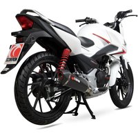 Image of RHA182SYSCEO - Scorpion Serket Taper Carbon Fibre Exhaust - Honda CB 125 F Full System - 2018 - 2019