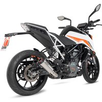 Image of PKT92SEO - Scorpion Red Power Stainless Steel Slip-On Exhaust - KTM 390 Duke 2021 - 2022