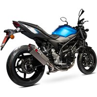 Image of RSI120TEO - Scorpion Serket Parallel Titanium Oval Exhaust - Suzuki SV 650 2016 - 2018