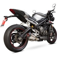 Image of RTR87SEO - Scorpion Serket Taper Stainless Steel Exhaust - Triumph Street Triple 765 S/R/RS - 2017 - 2019