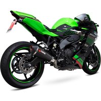 Image of RKA141SYSCEO - Scorpion Serket Taper Full System Carbon Fibre Exhaust - Kawasaki Ninja ZX-25R 2020 - 2021
