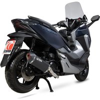 Image of RHA188SYSBCER - Scorpion Serket Parallel Full System Black Ceramic Exhaust - Honda Forza 300 2018 - 2019