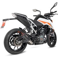 Image of PKT92BCER - Scorpion Red Power Black Ceramic Slip-On Exhaust - KTM 390 Duke 2021 - 2022