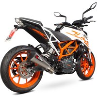 Image of RKT83TEO - Scorpion Serket Taper Titanium Exhaust - KTM Duke 390 - 2017 - 2019