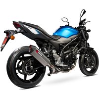 Image of RSI120SEO - Scorpion Serket Parallel Stainless Oval Exhaust - Suzuki SV 650 2016 - 2018