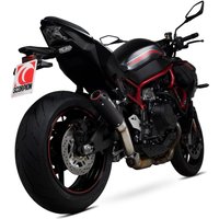 Image of PKA135BCER - Scorpion Red Power Black Ceramic Slip-On Exhaust - Kawasaki Z H2 2020
