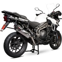 Image of RTR80SEO - Scorpion Serket Parallel Stainless Oval Exhaust - Triumph Tiger 1200 Explorer 2016 - 2018