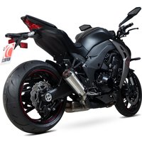 Image of PKA131SEO - Scorpion Red Power Stainless Steel Slip-On Exhaust (Pair) - Kawasaki Z1000 2017 - 2019