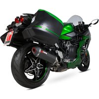 Image of RKA122CEO - Scorpion Serket Parallel Carbon Exhaust - Kawasaki Ninja H2 SX / H2 SX SE 2018 - 2019