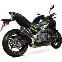 Image of RKA114CEO - Scorpion Serket Taper Carbon Oval Exhaust - Kawasaki Z900 2017 - 2018