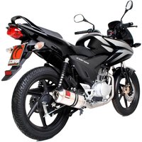 Image of EHA107SEO - Scorpion Factory Stainless Oval Exhaust - Honda CBF 125 Full System 2008 - 2015