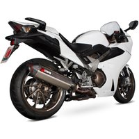 Image of RHA168SEO - Scorpion Serket Parallel Stainless Oval Exhaust - Honda VFR 800F 2014 - 2018