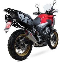 Image of RHA189TEO - Scorpion Serket Taper Satin Titanium Slip-On Exhaust - Honda CB500X 2019 - 2020