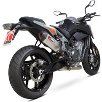 Image of RKT88TEO - Scorpion Serket Parallel Satin Titanium Exhaust - KTM 790 Duke 2018 - 2019
