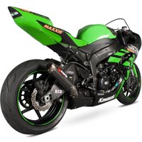 Image of KA1001CEM - Scorpion RP-1 GP Carbon Round Exhaust - Kawasaki ZX-6R 2009 - 2012