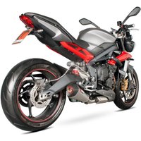 Image of RTR79SEO - Scorpion Serket Taper Stainless Oval Exhaust - Triumph Street Triple 675 R/RX 2013 - 2016