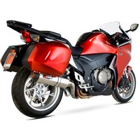 Image of RHA105SEO - Scorpion Serket Stainless Oval Exhaust - Honda VFR 1200 with Panniers 2010 - 2017