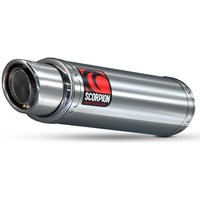 Image of Scorpion Stealth Stainless Oval Exhaust - Kawasaki ZX 636/ZX6RR 2007 - 2008