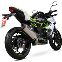 Image of RKA125TEO - Scorpion Serket Parallel Titanium Exhaust - Kawasaki Z125 - 2018 - 2019