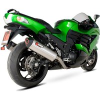 Image of RKA91SEO - Scorpion Serket Stainless Oval Exhaust - Kawasaki ZZR1400 2012 - 2019