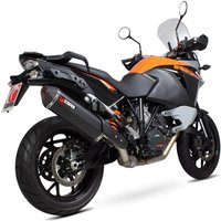Image of RKT84BCER - Scorpion Serket Parallel Black Ceramic Exhaust - KTM 1050 Adventure 2015 - 2016