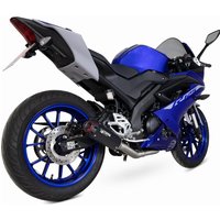 Image of PYA115SYSBCER - Scorpion Red Power Black Ceramic Exhaust - Yamaha YZF R 125 2021