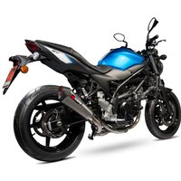 Image of RSI119TEO - Scorpion Serket Taper Titanium Oval Exhaust - Suzuki SV 650 2016 - 2018