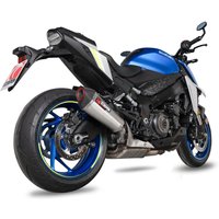 Image of RSI126SEO - Scorpion Serket Taper Brushed Stainless Steel Exhaust - Suzuki GSX-S 1000 2021 - 2022