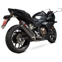 Image of RHA179CEO - Scorpion Serket Parallel Carbon Fibre Exhaust - Honda CBR 500R 2017 - 2018