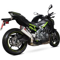 Image of RKA114SEO - Scorpion Serket Taper Stainless Oval Exhaust - Kawasaki Z900 2017 - 2018