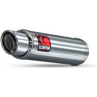Image of HA102SEO - Scorpion Stealth Stainless Oval Exhaust - Honda CBR 600 RR 2007 - 2012