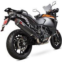 Image of RKT86BCER - Scorpion Serket Parallel Black Ceramic Exhaust - KTM 1290 Super Adventure 2015 - 2018