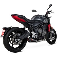 Image of RTR91SYSCEO - Scorpion Serket Taper Full System Carbon Fibre Exhaust - Triumph Trident 660 2021 - 2022