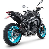 Image of PYA130SYSBCER - Scorpion Red Power Full System Black Ceramic Exhaust - Yamaha MT-09 2024 - 2025