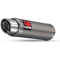 Image of HA102TEO - Scorpion Stealth Satin Titanium Oval Exhaust - Honda CBR 600 RR 2007 - 2012