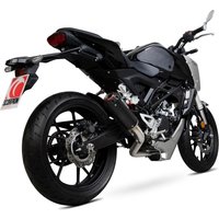 Image of PHA183SYSBCER - Scorpion Red Power Black Ceramic Exhaust - Honda CB 125 R 2018 - 2019